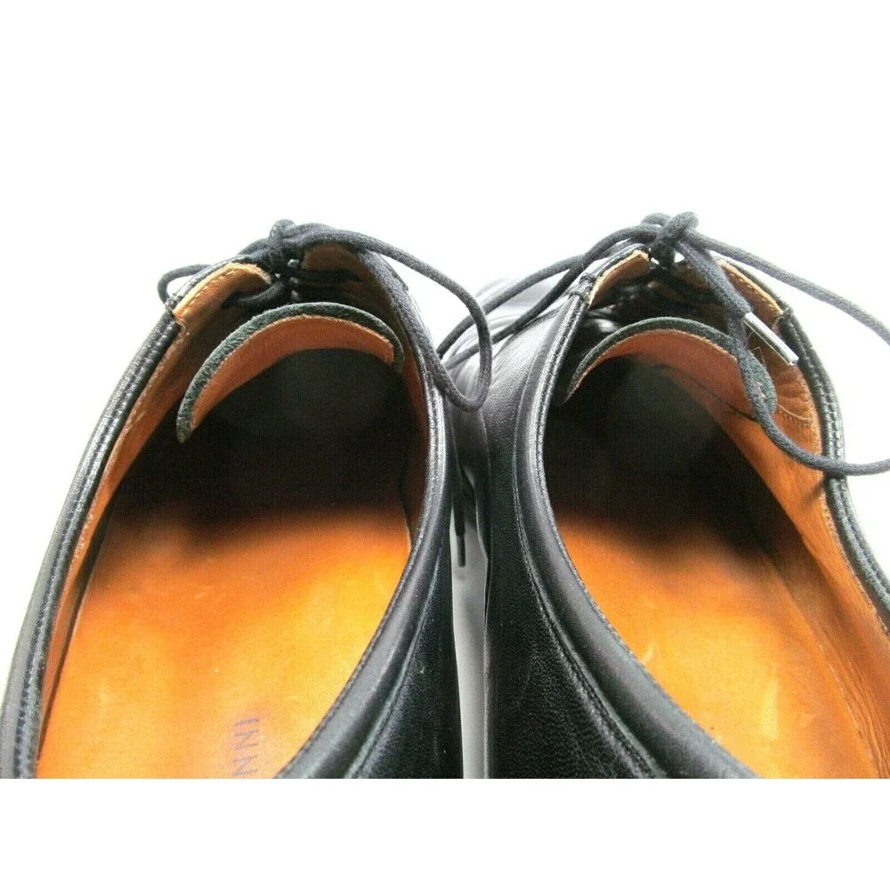 Magnanni Fredrico Mens Black Leather Captoe Oxfords Size US 10.5 D Made In Spain